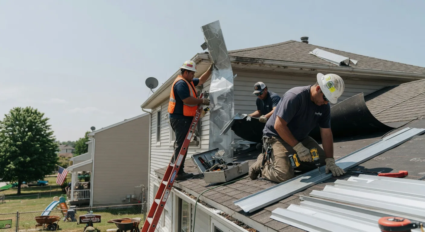 Storm Damage Metal Roof Repair in Mary Alice, KY